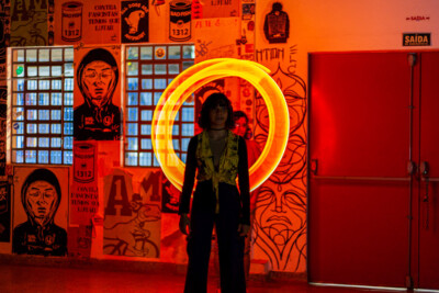 Imagens das aulas de fotografia, animação e light-painting