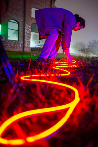 Imagens das aulas de fotografia, animação e light-painting