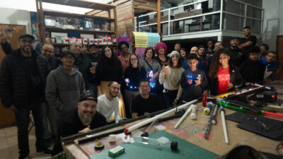 Imagens das aulas de fotografia, animação e light-painting