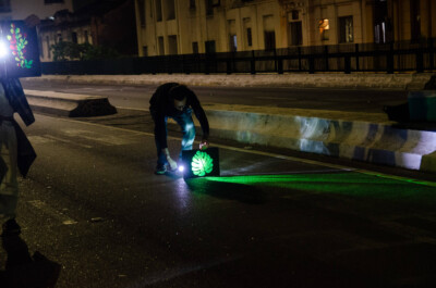 Imagens das aulas de fotografia, animação e light-painting