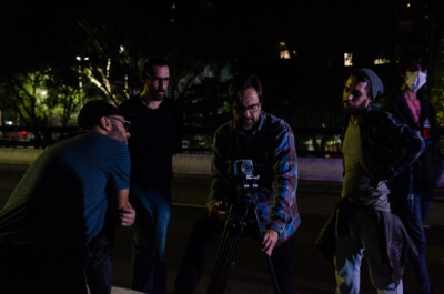 Imagens das aulas de fotografia, animação e light-painting