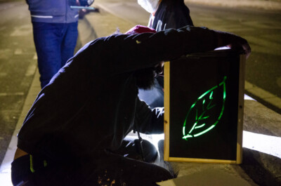 Imagens das aulas de fotografia, animação e light-painting