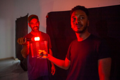 Imagens das aulas de fotografia, animação e light-painting